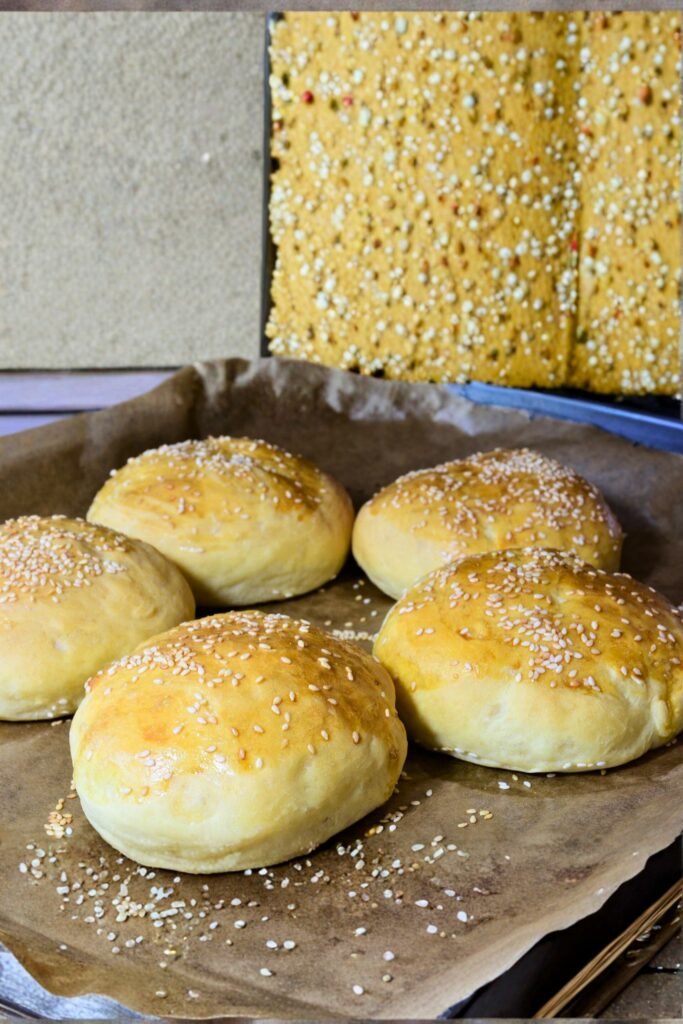 freshly baked chicken bun in Sri Lanka