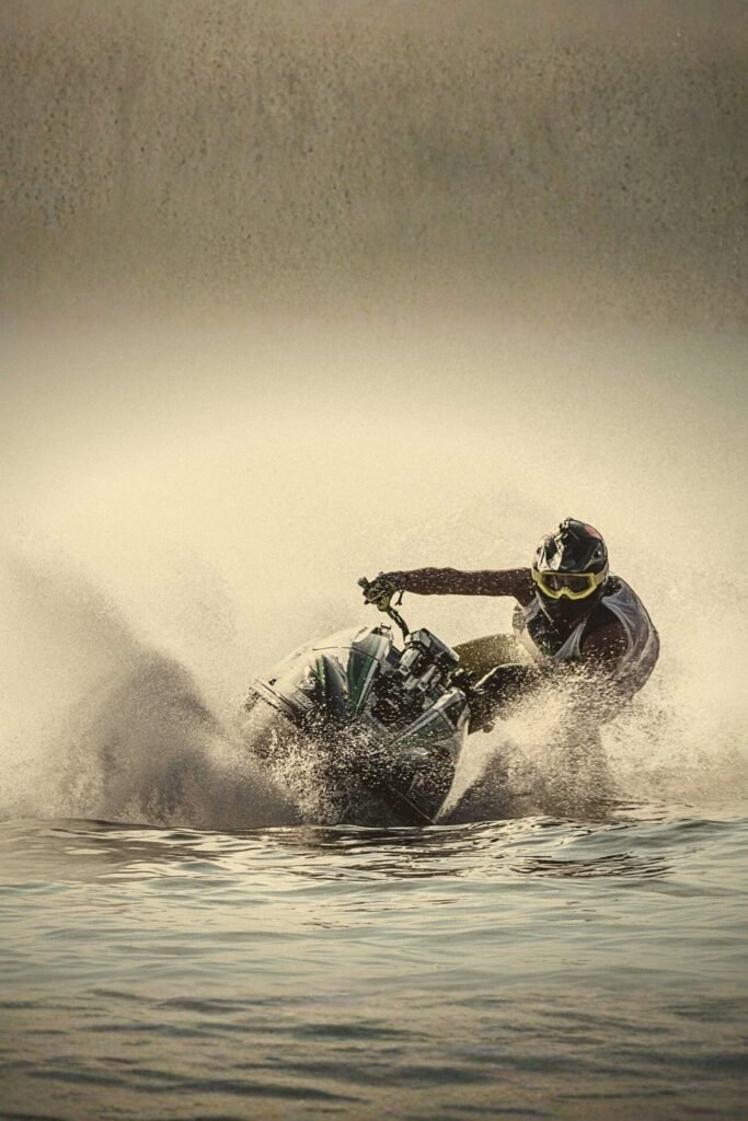 Jet skiing activity at Diyakawa Water Sports Centre