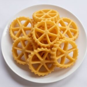 homemade kokis freshly fried and golden brown