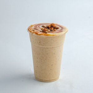 creamy milkshake with frothy