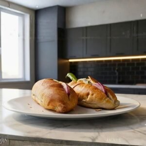 Soft bread egg bun commonly eaten in Sri Lanka