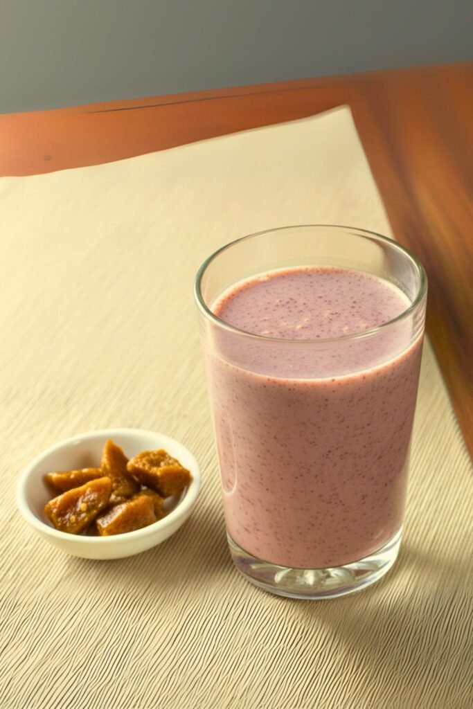 healthy kurakkan kanda breakfast with coconut milk