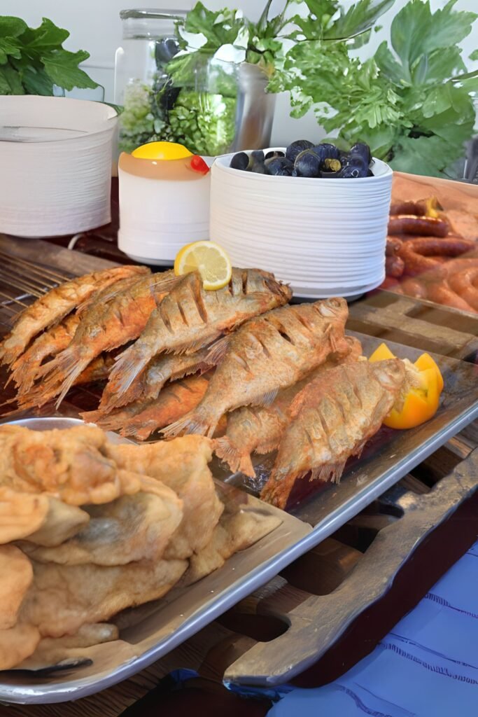 plate of crispy fried fish with Sri Lankan spices