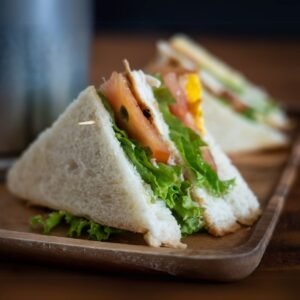 Local Sri Lankan sandwich snack with fillings