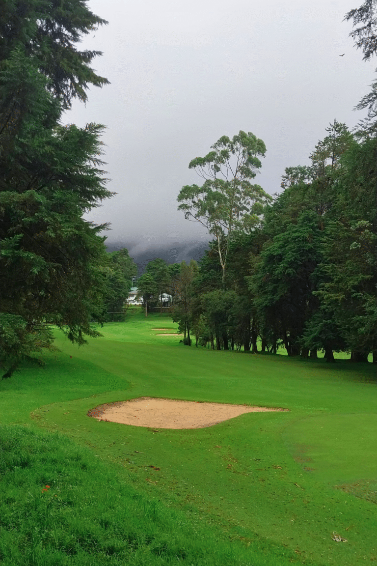 Colonial era Nuwara Eliya Golf Club landscape
