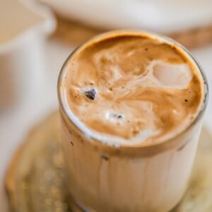 freshly brewed milk coffee with frothy top in Sri Lanka