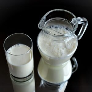 cold fresh milk beverage served in a glass