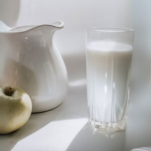 glass of fresh milk from Sri Lanka dairy farm