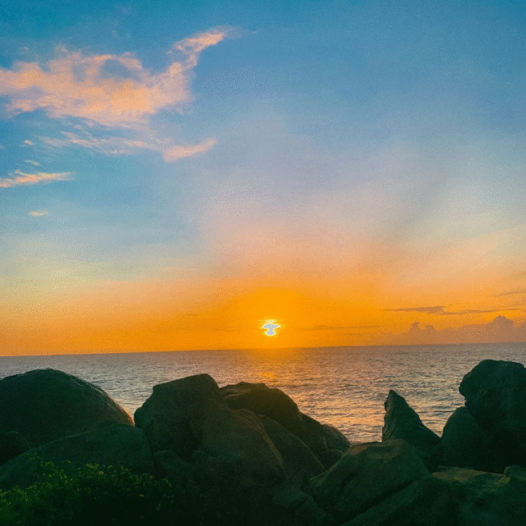 Surfing waves close to Panama beach