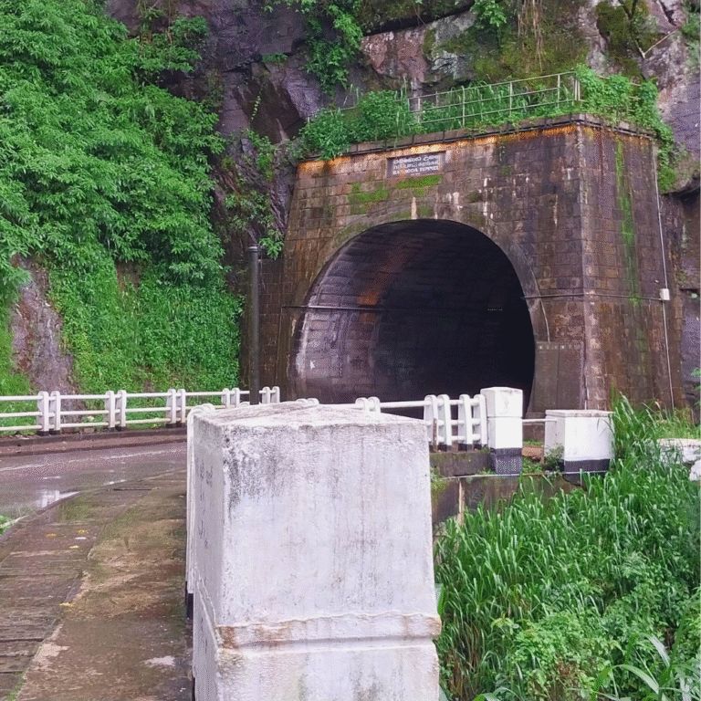 Scenic view of Ramboda Tunnel along the hill country road