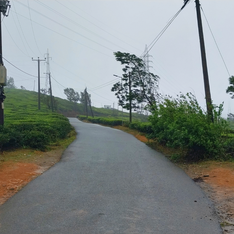 Scenic mountain view from Shanthipura Sri Lanka
