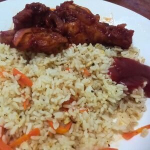 hot and spicy Sri Lankan chicken dish