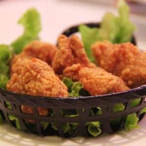 Golden brown Sri Lankan fried chicken