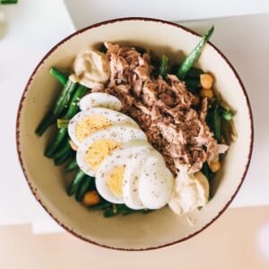 Traditional Sri Lankan food with boiled eggs