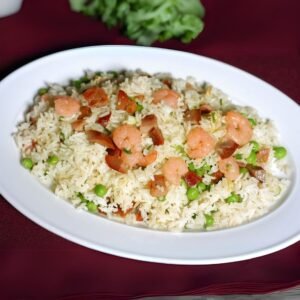 vibrant Sri Lankan meal with vegetables and sambol