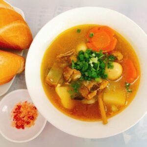 Authentic Sri Lankan vegetable soup with spices