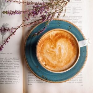 creamy milk coffee served in a ceramic cup in Sri Lanka cafe