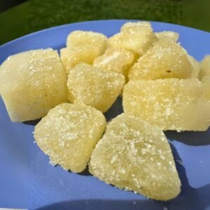Sweet Sri Lankan dessert puhul dosi cut into small pieces