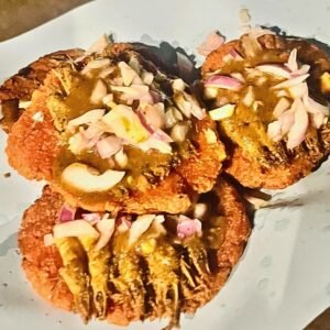 Popular Sri Lankan street food isso wade served hot