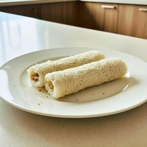 Steamed lavariya dessert popular in Sri Lankan cuisine