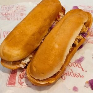 Sri Lanka fast food submarine with fried chicken