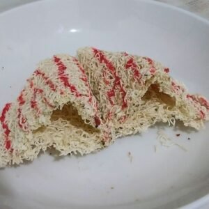 close up of freshly made aasmi dessert