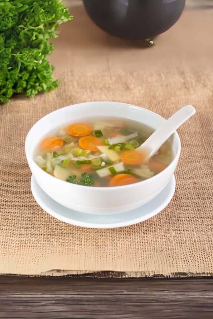 Freshly cooked vegetable soup Sri Lankan style