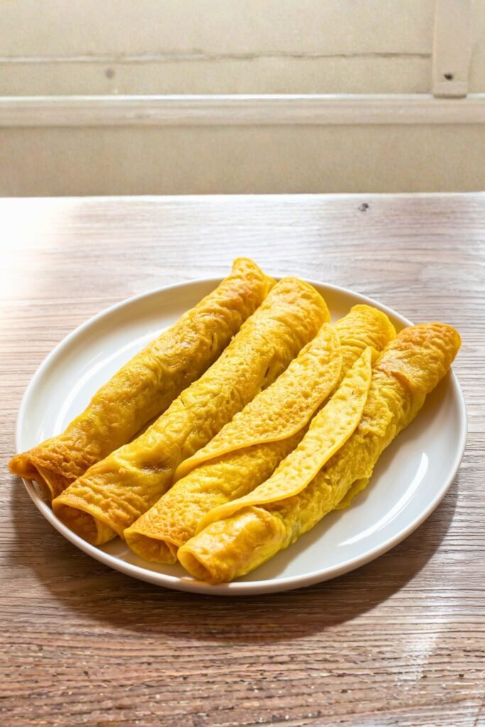 Freshly made pancakes at a Sri Lankan restaurant