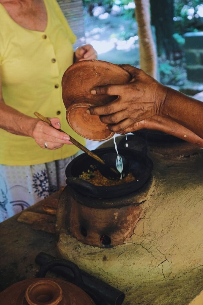 Authentic Sri Lankan cooking class in a rural kitchen