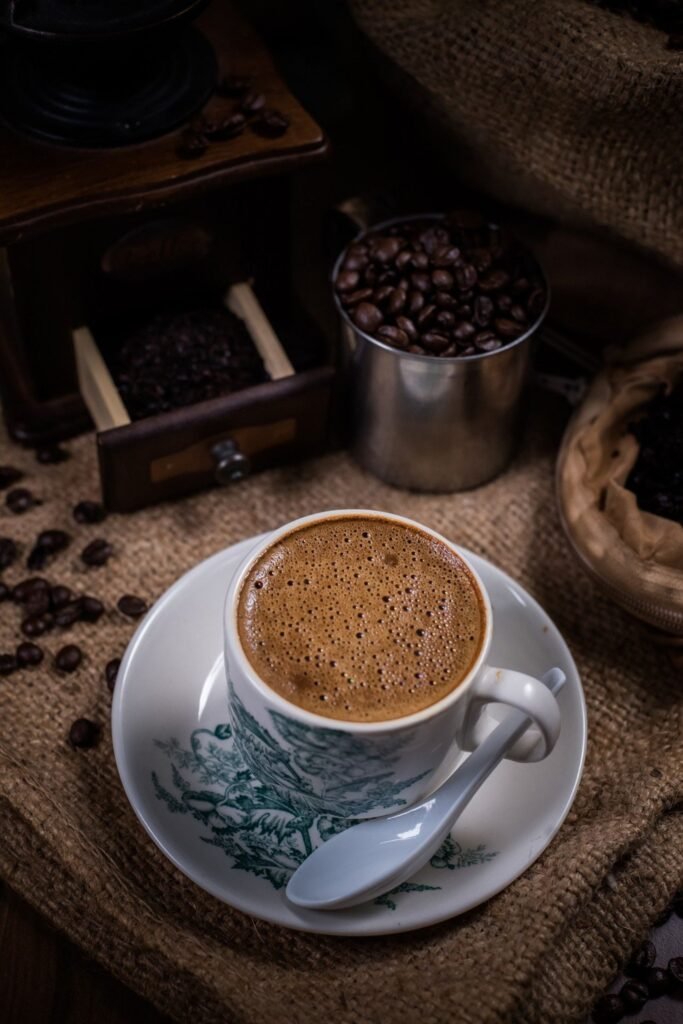 traditional Sri Lankan coffee served in ceramic cup