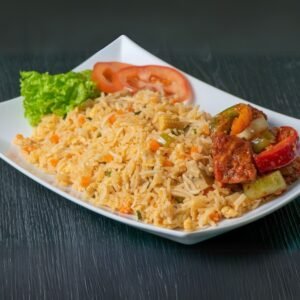 Traditional Sri Lankan vegetable fried rice