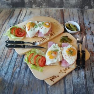 Sri Lankan omlet eggs with bulls eye breakfast