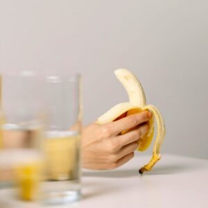 Close-up of organic banana fruits