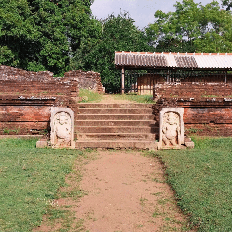 Wijayaba Palace ancient ruins in Sri Lanka