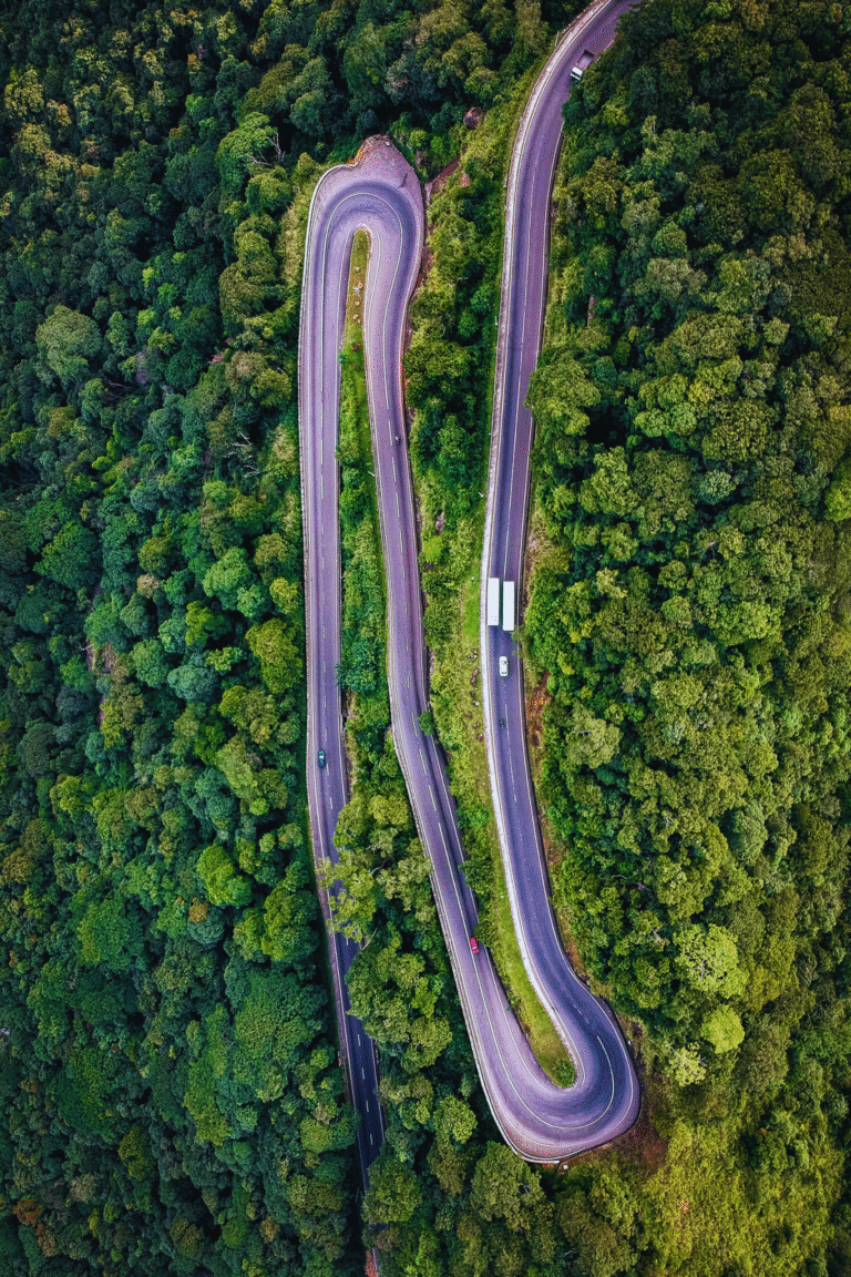 aerial view of 18 Bend Road in central Sri Lanka