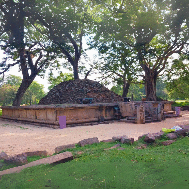 preserved ancient stupa in Sri Lanka Silachetiya Kujjatissa