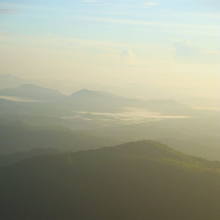 Scenic landscape of Babaragala Pathana hiking trail