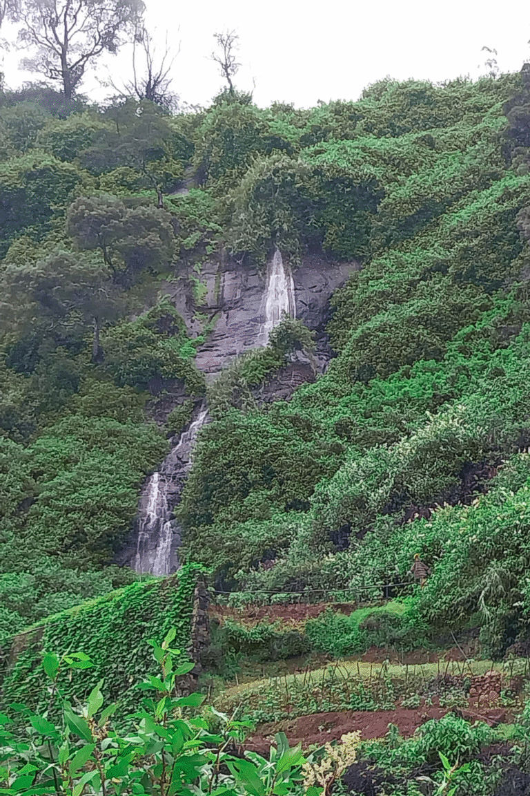 Peaceful environment at Glen Falls in central Sri Lanka