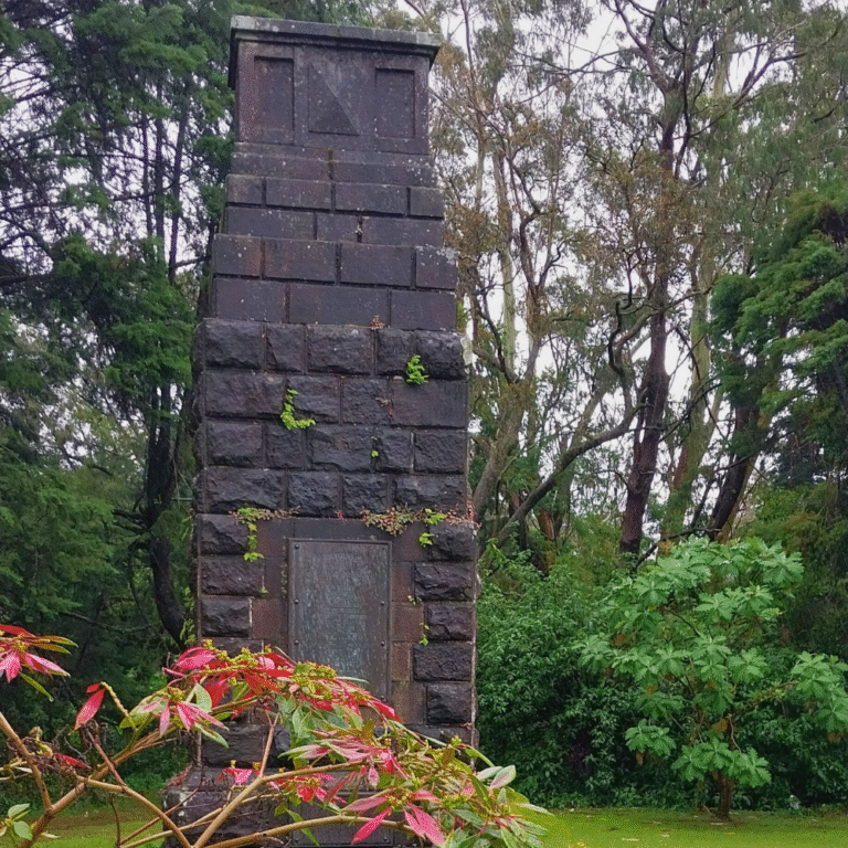 Monument honoring history at Scandal Corner Sri Lanka