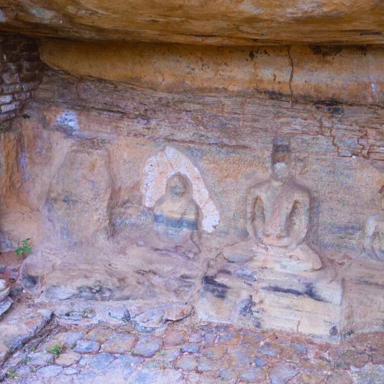 Polonnaruwa heritage site Kuda Gal Viharaya view