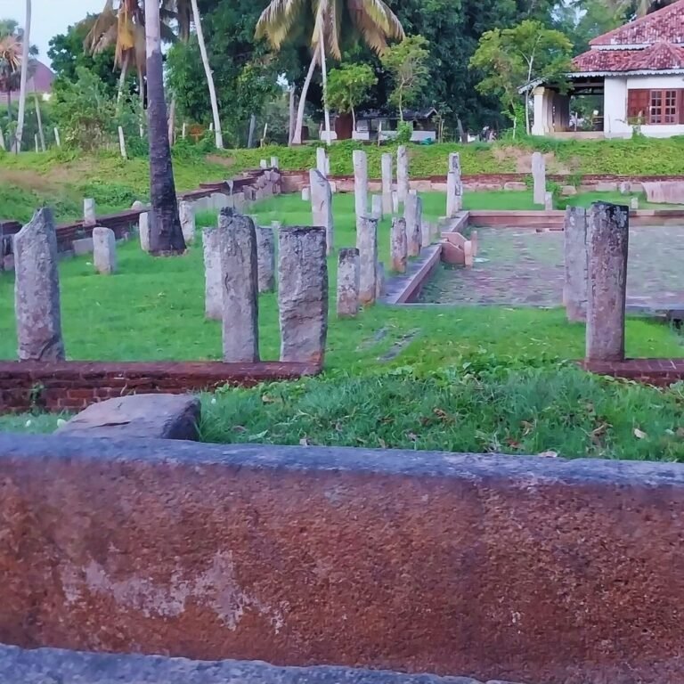 Buddhist heritage site Mahavihara Refactory Hall ruins