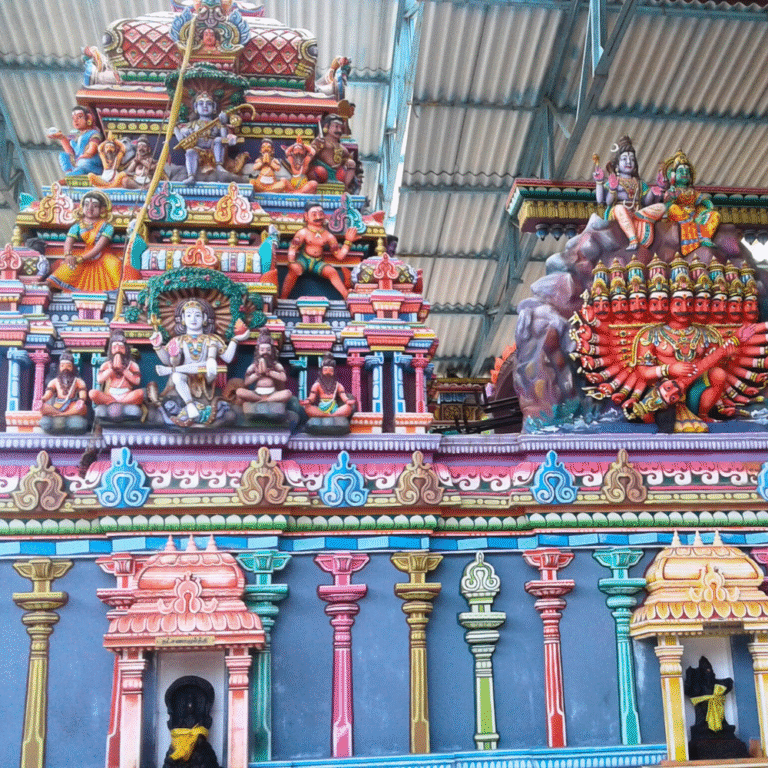 Colorful entrance of Munneswaram Hindu Temple