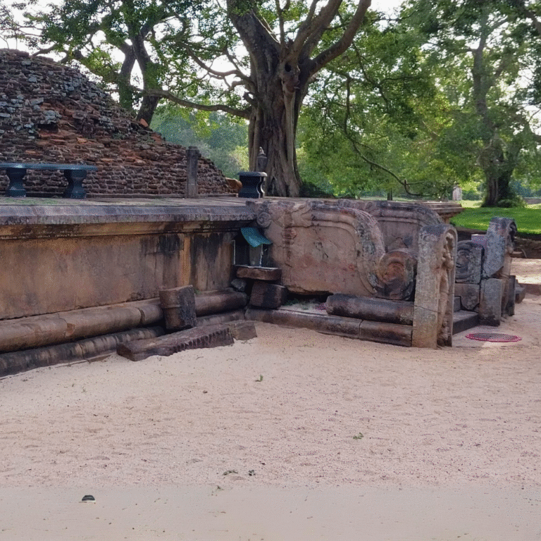 ancient Buddhist stupa architecture at Silachetiya Kujjatissa Sri Lanka
