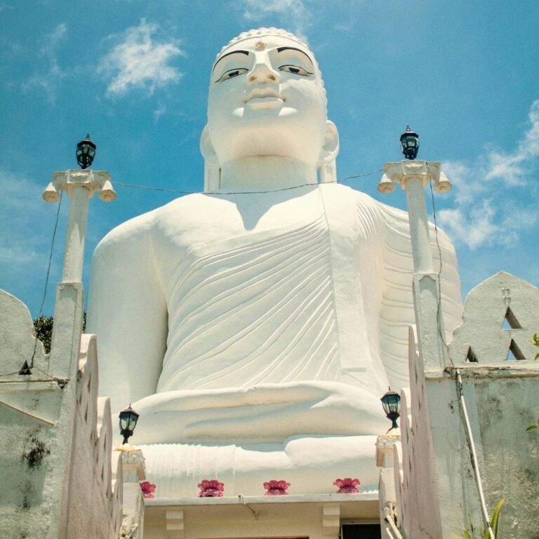 panoramic view of Bahirawakanda Buddha Temple in Kandy