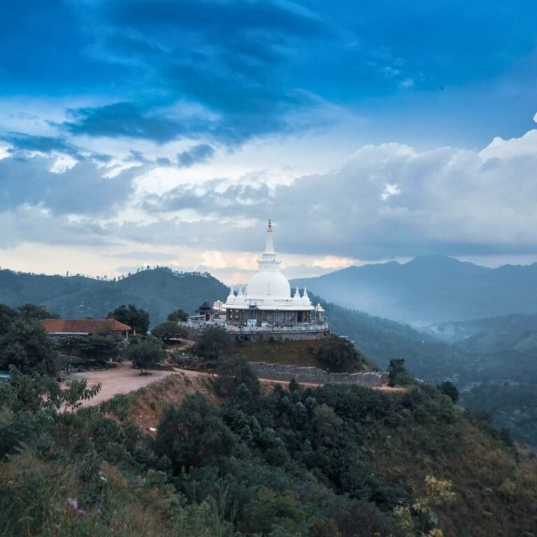 Peaceful atmosphere at Sathbudu Maha Seya Buddhist site