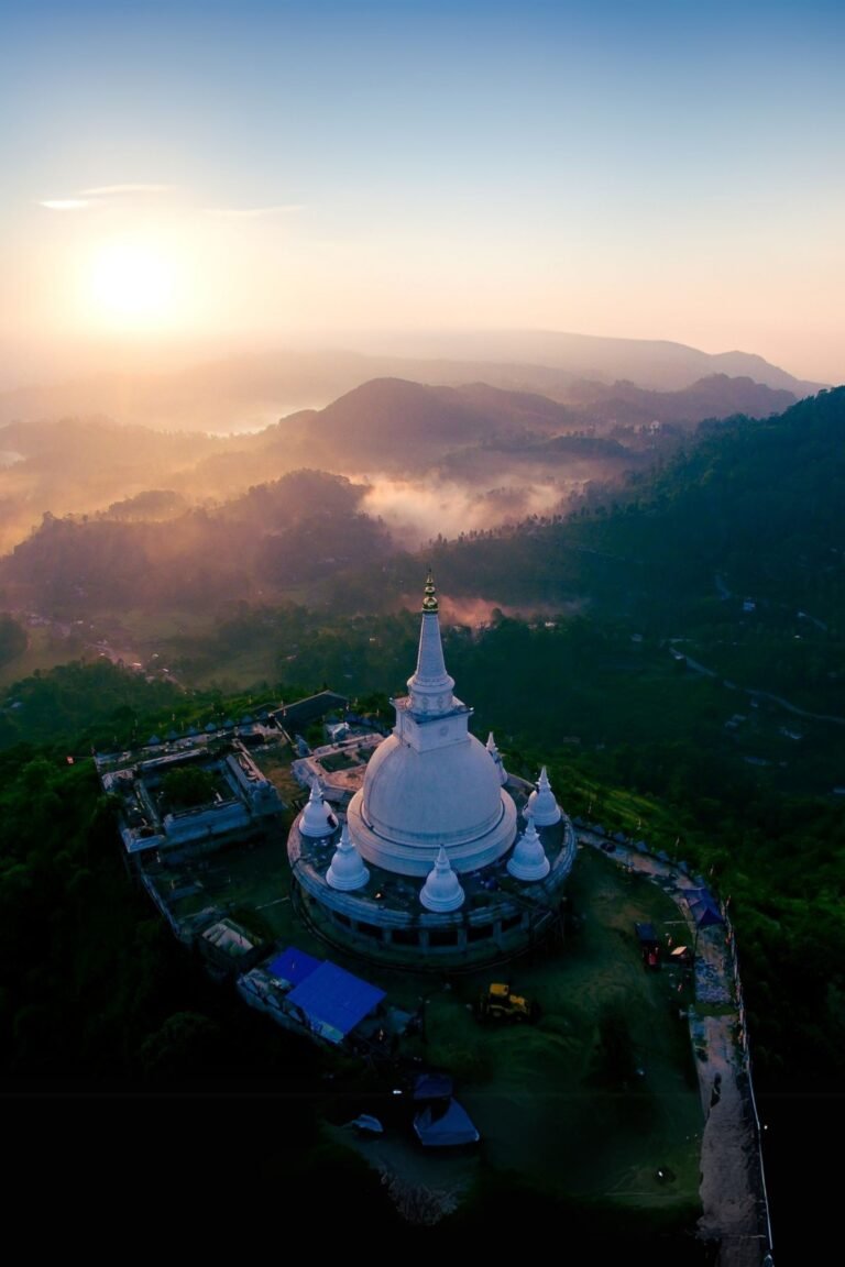 Sathbudu Maha Seya grand stupa in Sri Lanka