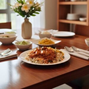 Traditional Sri Lankan cuttlefish curry served in a clay bowl
